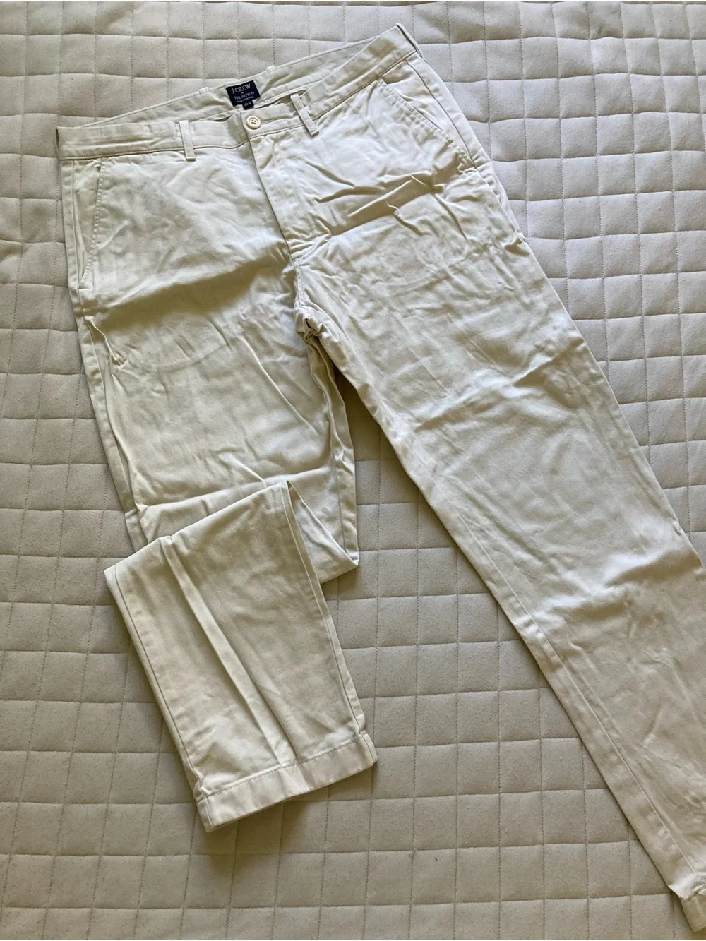 J. Crew Men’s Cream Chino Pants